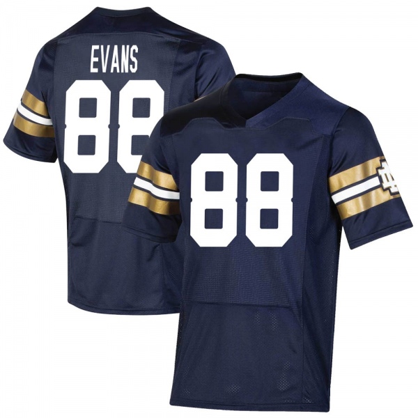 Mitchell Evans Notre Dame Fighting Irish NCAA Youth #88 Navy Premier 2021 Shamrock Series Replica College Stitched Football Jersey SJW2555WD